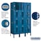 Salsbury Industries 4 Tier Vented Locker, 36"Wx66"Hx15"D, 12 Door, Blue, Unassembled 74355BL-U - alternate 2